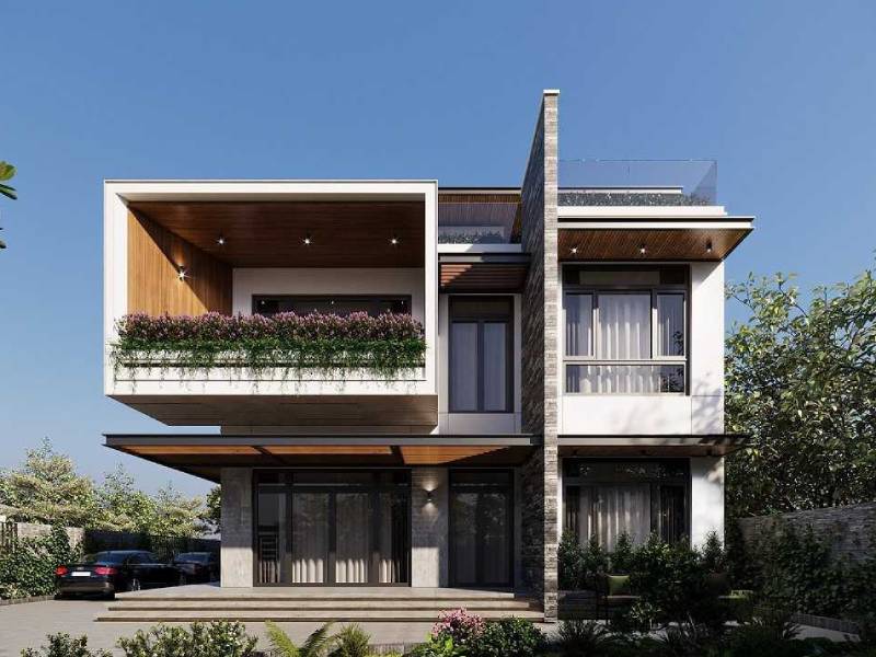 Thiết kế Biệt thự Mộc mạc 